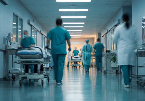 image of a busy hospital
