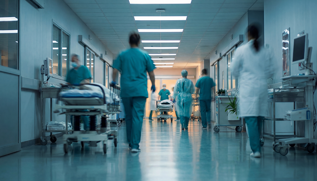 image of a busy hospital